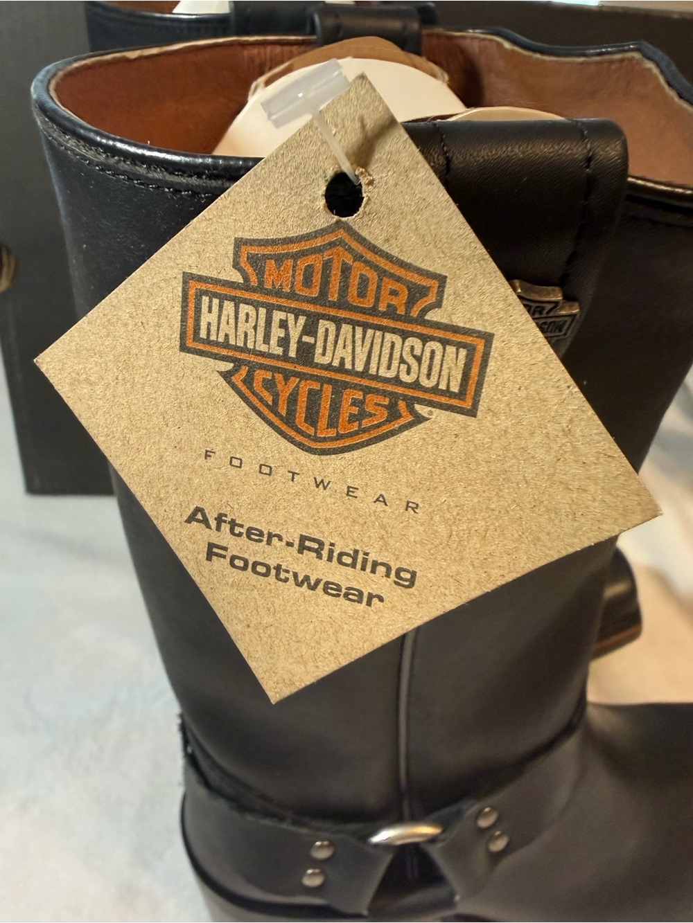 Harley-Davidson® Women's Galinda Black
Motorcycle Boots. D83254. Size 9.5M - Picture 7 of 12
